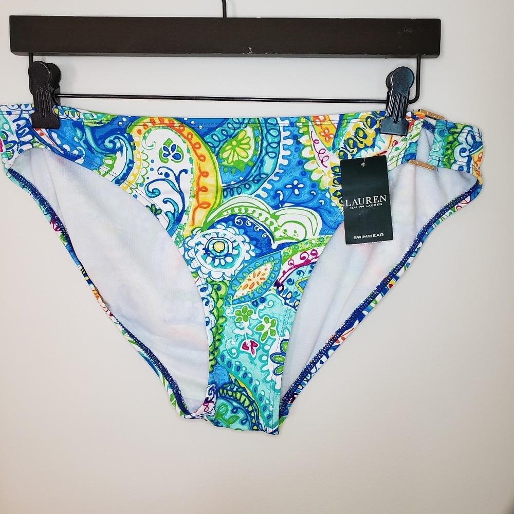 Lauren Ralph Lauren vibrant patterned bikini botto